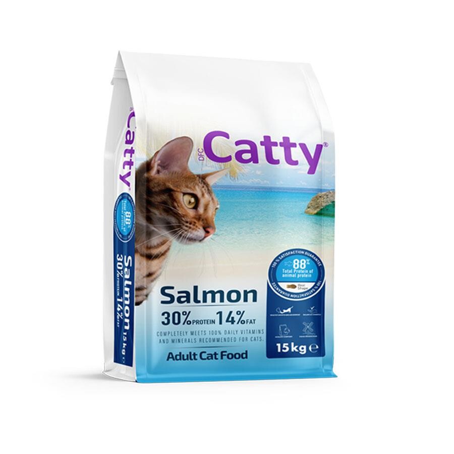 Catty Somonlu Yetişkin Kedi Maması 15 KG | SRC: Barcode: 8680542871300